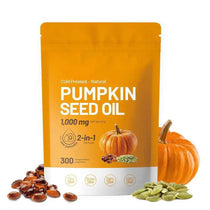 300 Capsules Pumpkin Seed Oil 1000mg Promotes Hair Growth Supports Urinary Bladder And Prostate Health Enhance Immunity System