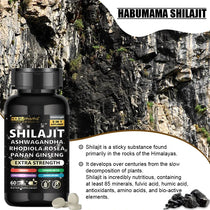 Natural Powerful Male Supplement with Shilajit, Ashwagandha & Ginseng Extract