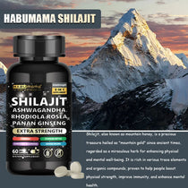 Natural Powerful Male Supplement with Shilajit, Ashwagandha & Ginseng Extract