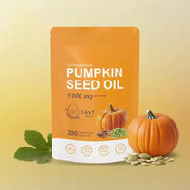 300 Capsules Pumpkin Seed Oil 1000mg Promotes Hair Growth Supports Urinary Bladder And Prostate Health Enhance Immunity System