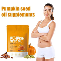 300 Capsules Pumpkin Seed Oil 1000mg Promotes Hair Growth Supports Urinary Bladder And Prostate Health Enhance Immunity System