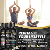 Natural Powerful Male Supplement with Shilajit, Ashwagandha & Ginseng Extract
