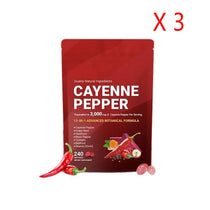 240pcs Cayenne Pepper Health Softgels Capsules 12-in-1 Advanced Botanical Formula Softgel Supplements Promotes Healthy Digestion