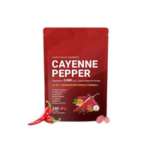 240pcs Cayenne Pepper Health Softgels Capsules 12-in-1 Advanced Botanical Formula Softgel Supplements Promotes Healthy Digestion