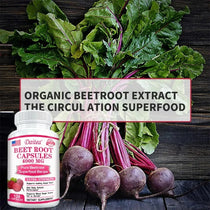 Beetroot Capsules-Healthy Blood Pressure,Blood Flow Circulation,Heart Health,Boosts Cellular Energy,Beet Root Supplement