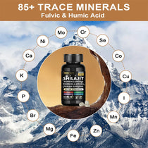 Natural Powerful Male Supplement with Shilajit, Ashwagandha & Ginseng Extract