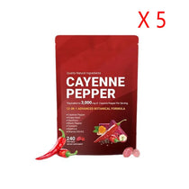 240pcs Cayenne Pepper Health Softgels Capsules 12-in-1 Advanced Botanical Formula Softgel Supplements Promotes Healthy Digestion