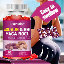 Organic Aguaje with Red Maca Root Extract Supports Full & Firming Buttocks and Immune Health 120 Capsules