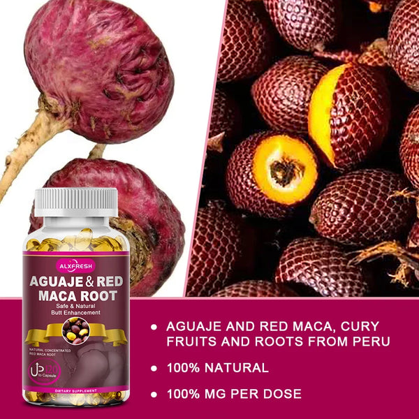 Organic Aguaje with Red Maca Root Extract Supports Buttocks and Imm...
