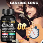 Natural Powerful Male Supplement with Shilajit, Ashwagandha & Ginseng Extract