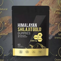 Hot Selling Shilajit Gummies Black Bag 60pcs/Bag HIMALAYAN SHILAJIT GOLD GUMMIES 3000mg Supplement Trace Elements Mass Customize