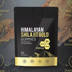 Hot Selling Shilajit Gummies Black Bag 60pcs/Bag HIMALAYAN SHILAJIT GOLD GUMMIES 3000mg Supplement Trace Elements Mass Customize