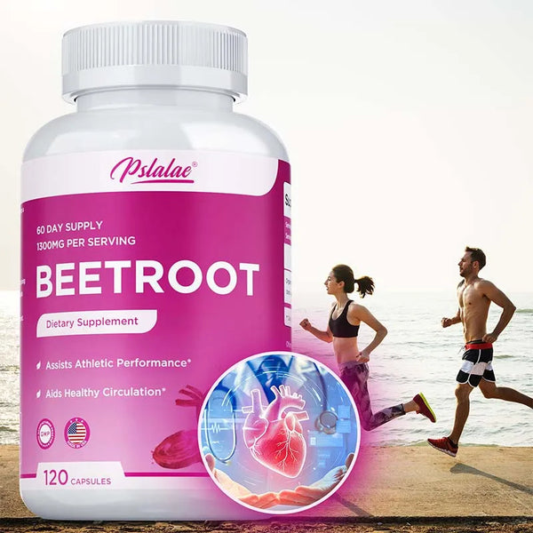 Beet Root Capsules - Promotes Heart Health, Boosts Natural Energy, ...