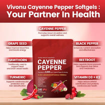 240pcs Cayenne Pepper Health Softgels Capsules 12-in-1 Advanced Botanical Formula Softgel Supplements Promotes Healthy Digestion