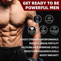 Original Black Maca Root, Ashwagandha, Panax Ginseng, Fenugreek Capsules, Male Enhancing Supplement Natural 4-in-1 Organic