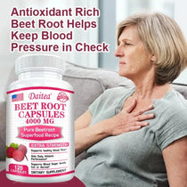 Beetroot Capsules-Healthy Blood Pressure,Blood Flow Circulation,Heart Health,Boosts Cellular Energy,Beet Root Supplement