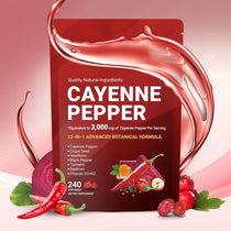 240pcs Cayenne Pepper Health Softgels Capsules 12-in-1 Advanced Botanical Formula Softgel Supplements Promotes Healthy Digestion