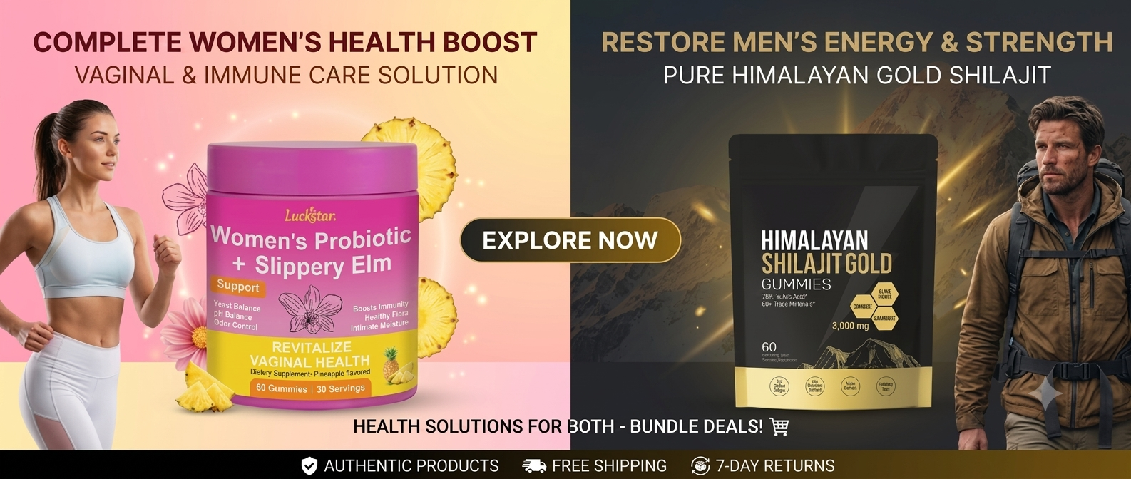 Complete women's health boost and restore men's energy — explore now